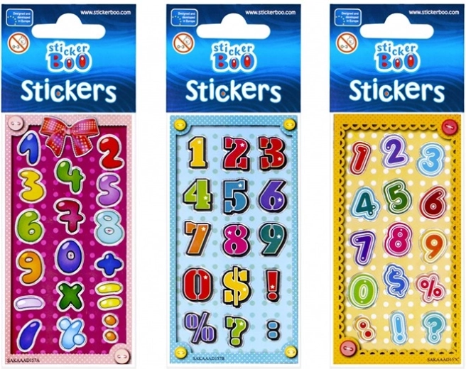 Nalepke s srebrnim robom StickerBoo - 1 kos