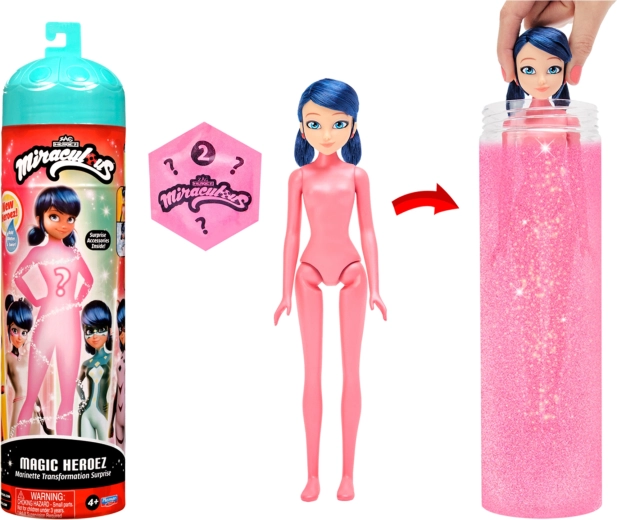 Miraculous Magic Heroez lutka Marinette z magično preobrazbo in dodatki