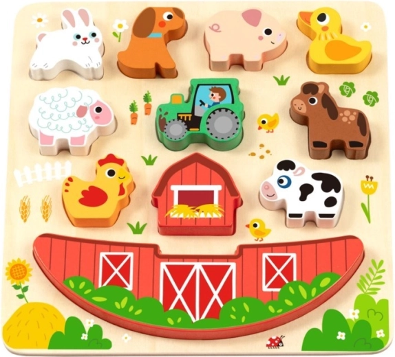 2Kids Toys ravnotežna sestavljanka Kmetija 2 v 1