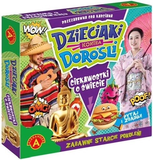 Otroci proti odraslim: Zanimivosti o svetu – družinska kartaška igra