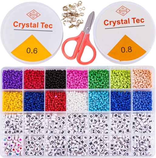 Bead set for making bracelets and jewelry