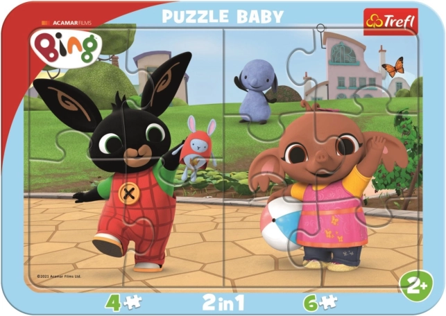 Otroški puzzle TREFL Bing se igra 2v1