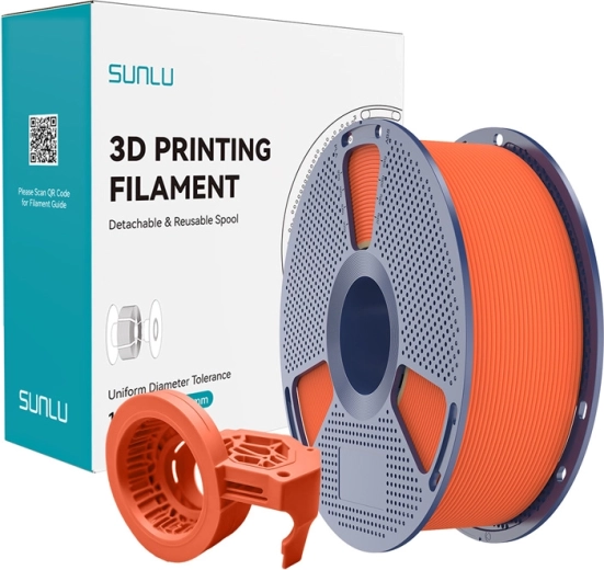 Sunlu visokohitrostni mat PETG filament oranžen