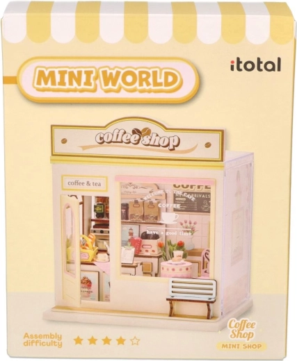 i-Total mini diorama DIY kavarna za samostojno sestavljanje