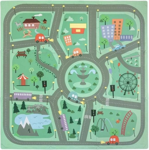FreeOn Free2Play penasta igralna podloga puzzle Road (9 delov)