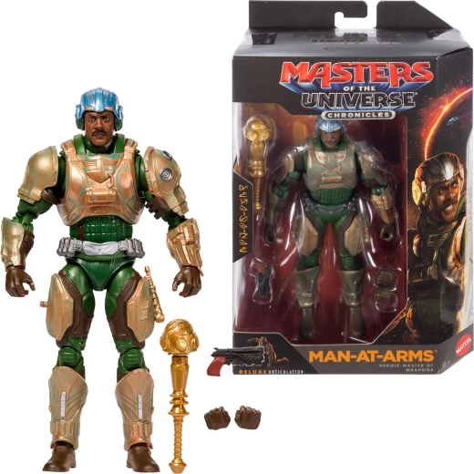 Figurica Mattel Masters of the Universe Chronicles Man-at-Arms 17 cm s pripomočki
