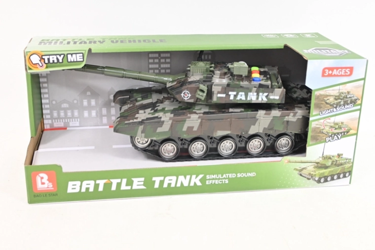Realistic tank with light and sound effects