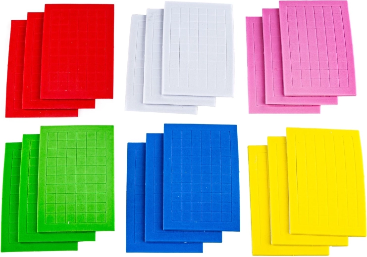 Foam stickers in 6 colors