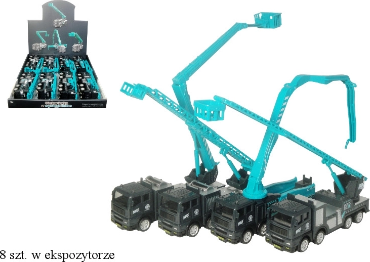 Gradbeni tovornjak z žerjavom