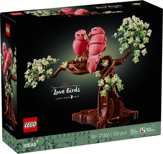 LEGO Ideas zaljubljeni ptički 21365 gradbeni komplet