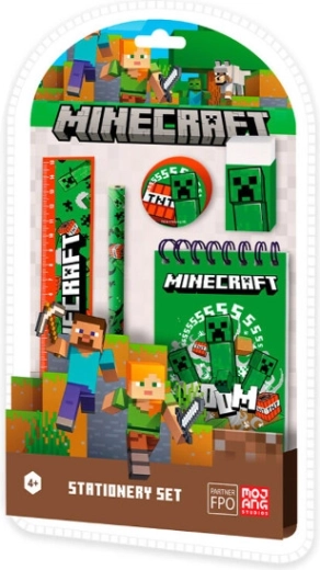 Petdelni pisalni komplet Minecraft