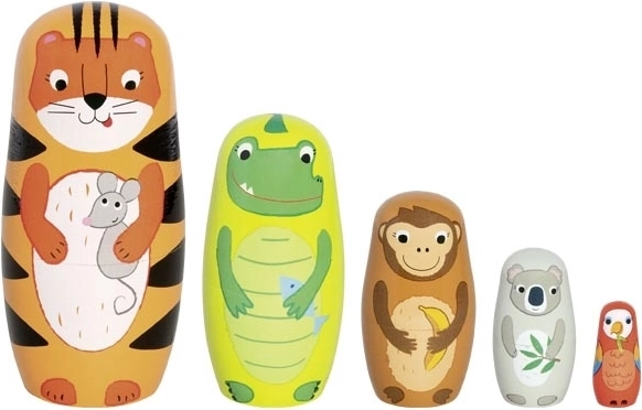 lesena matrjoška tiger Tavi in prijatelji Goki