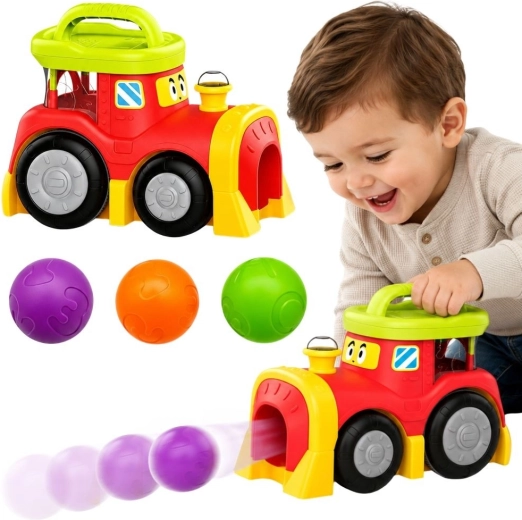 Woopie baby interaktivni vlakec z izskočnimi žogicami