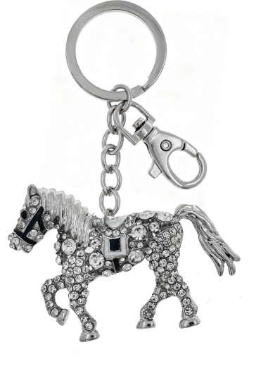 Srebrn obesek za ključe križ