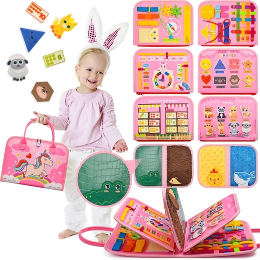 2Kids Toys senzorična busy knjiga samorog