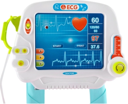 Realistic monitor for examination play