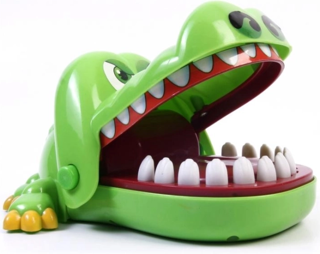 A tense “crocodile dentist” game