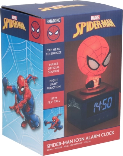 Ikonična budilka Marvel Spider-Man z nočno lučko