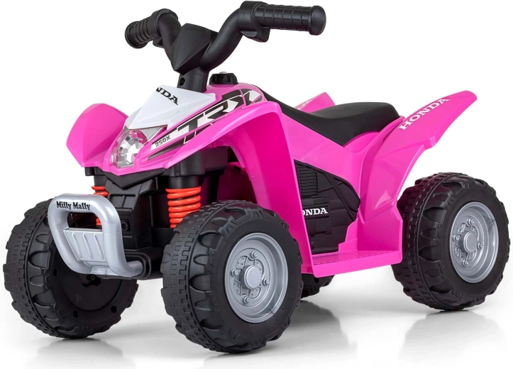Električni štirikolesnik Milly Mally Honda ATV, rožnat