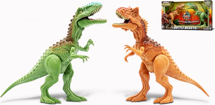 Primal Clash! Dino bitka set Carnotaurus proti Gigantosaurus, figurice 21 cm