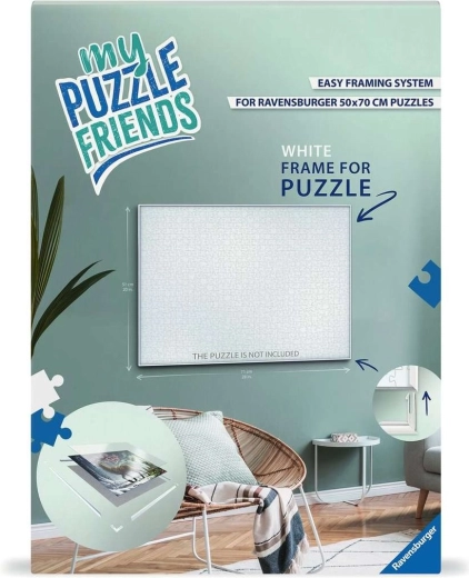 Ravensburger okvir za puzzle My Puzzle Friends 70 × 50 cm bel