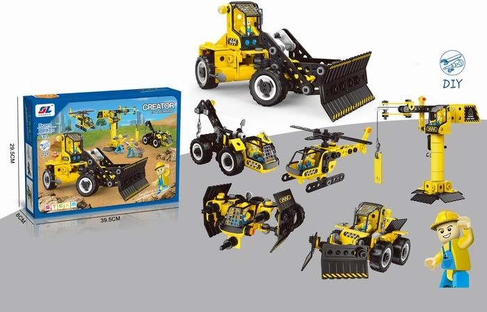 Kreativni gradbeni set 6v1, 223 kosov