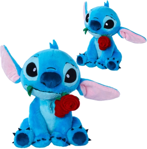 Plišasti Stitch z vrtnico, 25 cm
