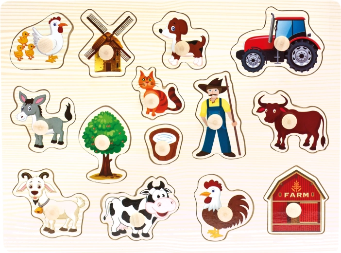 Bino Wooden Farm Puzzle