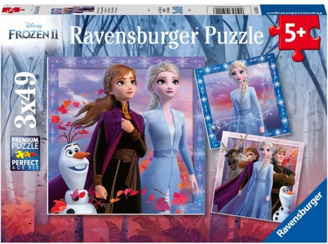 Ravensburger puzzle Ledeno kraljestvo 2: Pot 3x49 kosov