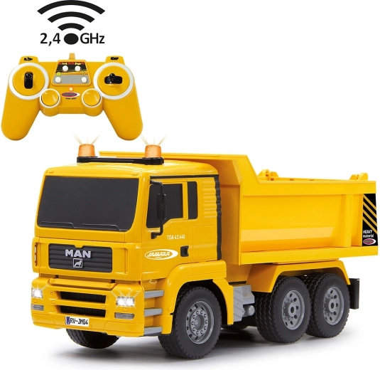 Jamara licensed MAN dump truck remote-controlled 2.4 GHz 1:20