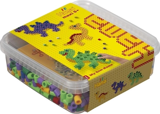 Hama Maxi perlice za likanje – set dinozaver (600 kos)