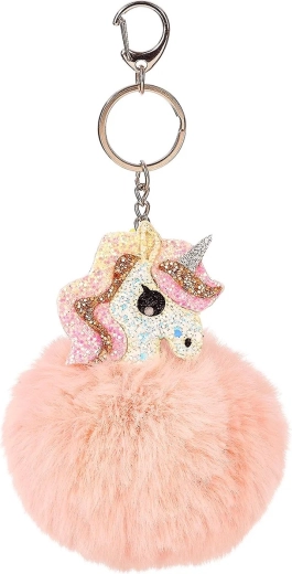 Souza! obesek za ključe Valentina z enorogom, svetlo rožnat