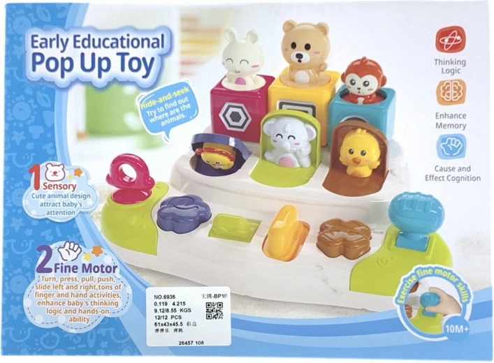 Interactive Popping Animal Toy