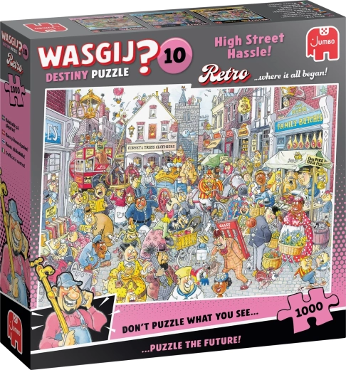Jumbo Wasgij Retro Destiny 10: Težave na glavni ulici – sestavljanka 1000 kosov