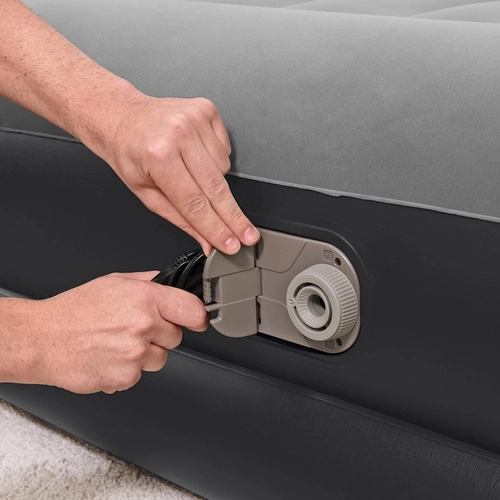 Built-in electric pump for quick inflation