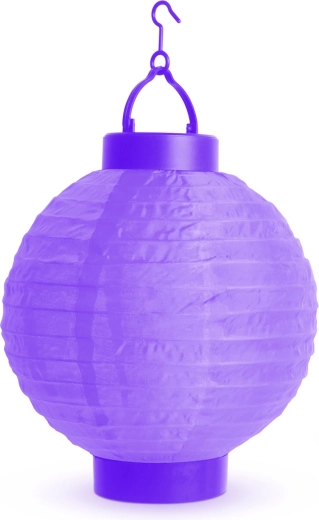 Vijoličen zložljiv LED-lampion