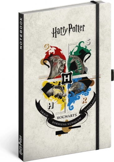 NOTIQUE beležnica HARRY POTTER, črtasta, 13 × 21 cm