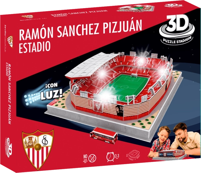Svetleči 3D puzzle stadion Ramón Sánchez-Pizjuán - FC Sevilla