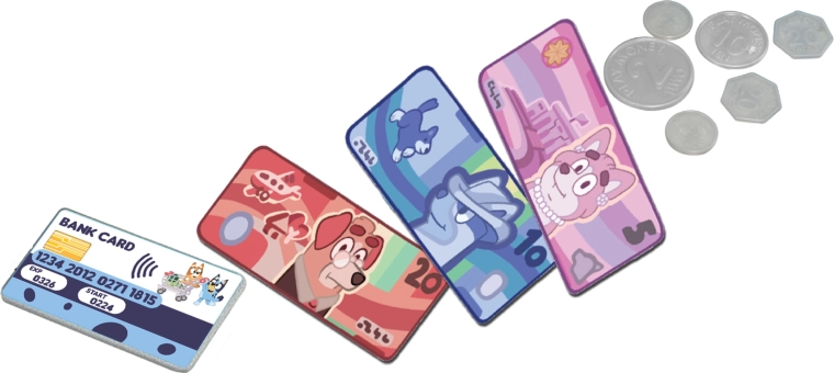 Denar in plačilna kartica v paketu