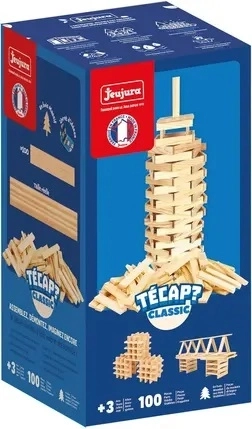 Jeujura lesena konstrukcijska igrača Técap Classic (100 kosov)