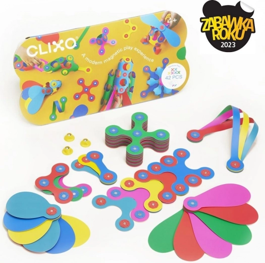 Clixo Rainbow magnetna sestavljanka 42 kosov