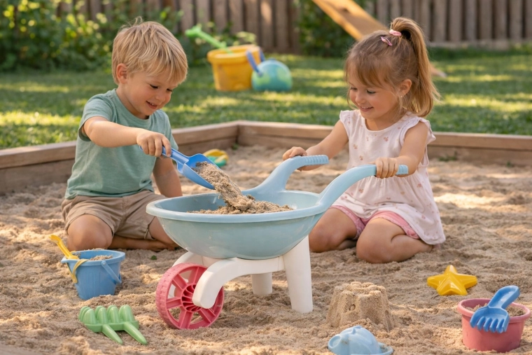 Zabava na vrtu in v pesku