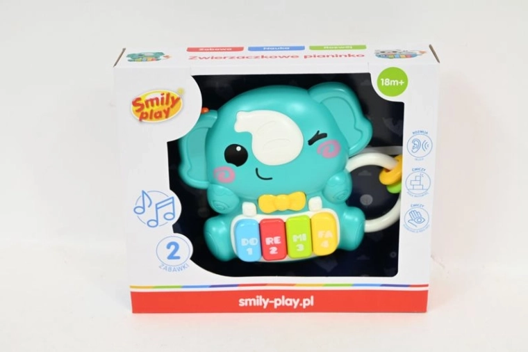 SmilyPlay živalski interaktivni pianino slonček