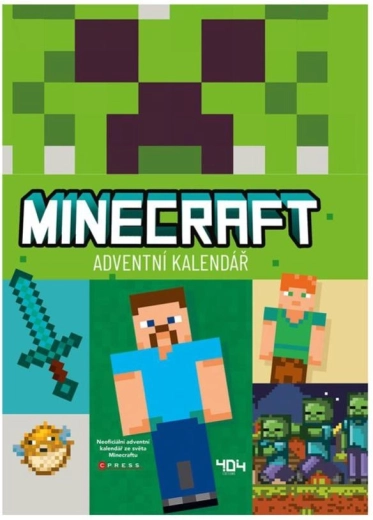 Minecraft adventni koledar v vrečki 24 × 32 cm
