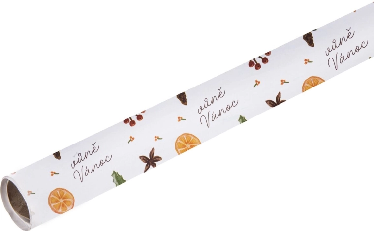 Darilni papir Vonj božiča 5 m × 70 cm v roli - 1 kos