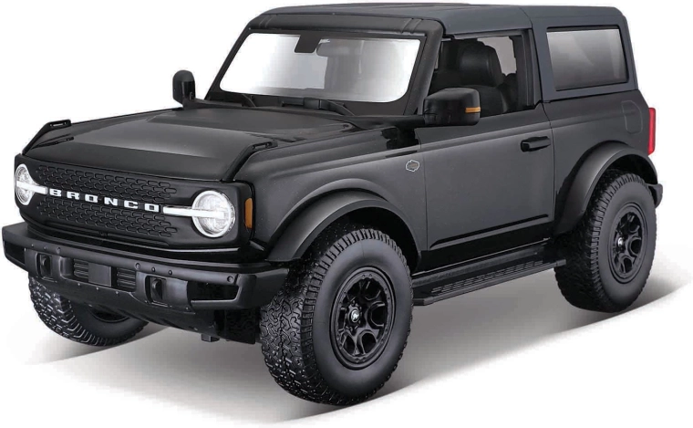 Ford Bronco Wildtrak 2021 kovinski model črn 1:18