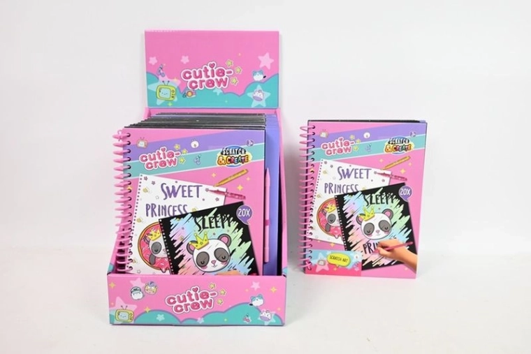 Cutie Crew scratchbook – kreativni praskalni blok