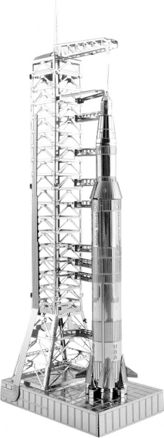 METAL EARTH 3D sestavljanka Apollo Saturn V z rampo