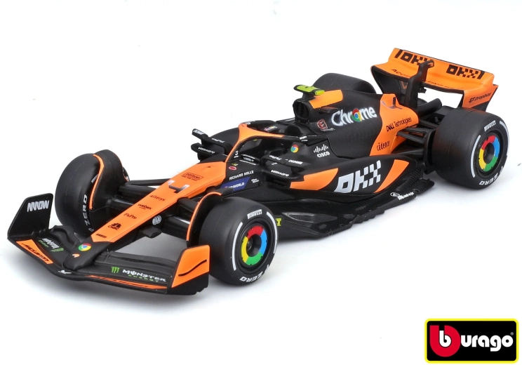 Bburago McLaren F1 MCL38 Lando Norris in Senna v merilu 1:43