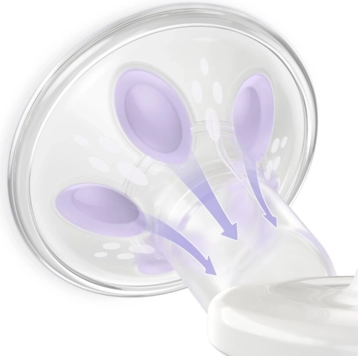 Mehki silikonski nastavek za naraven pretok mleka